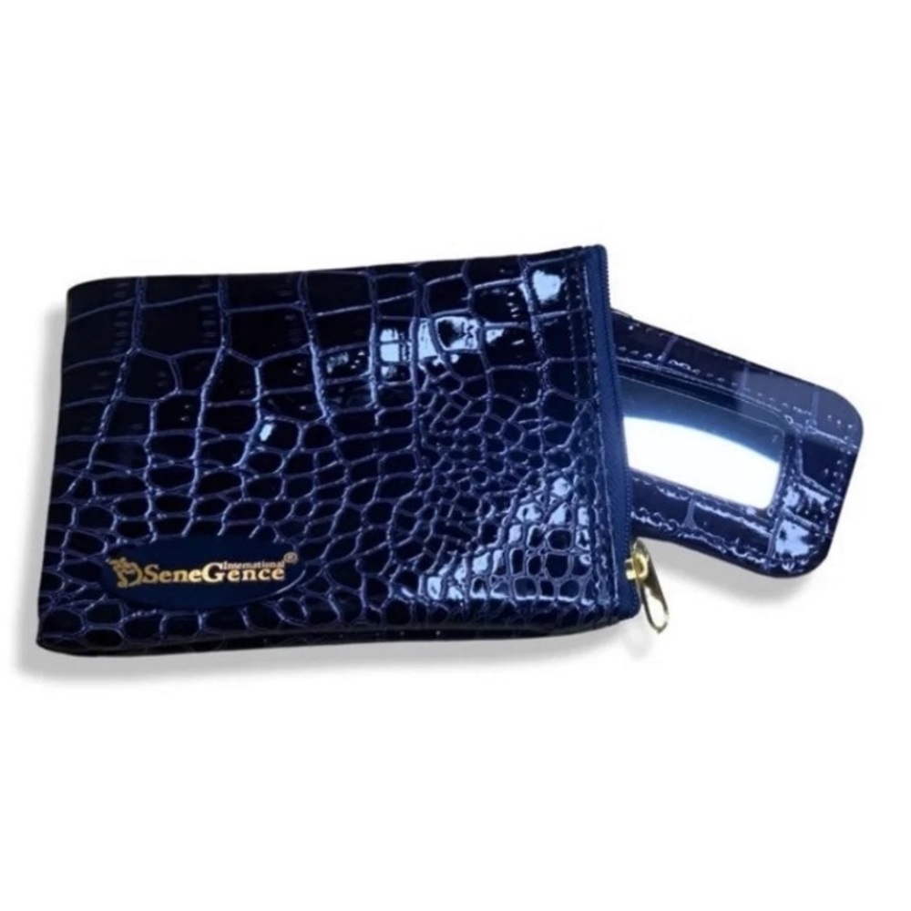 SeneGence LipSense Crocodile Snake Makeup Purse Pouch Case Holder w/ Mirror